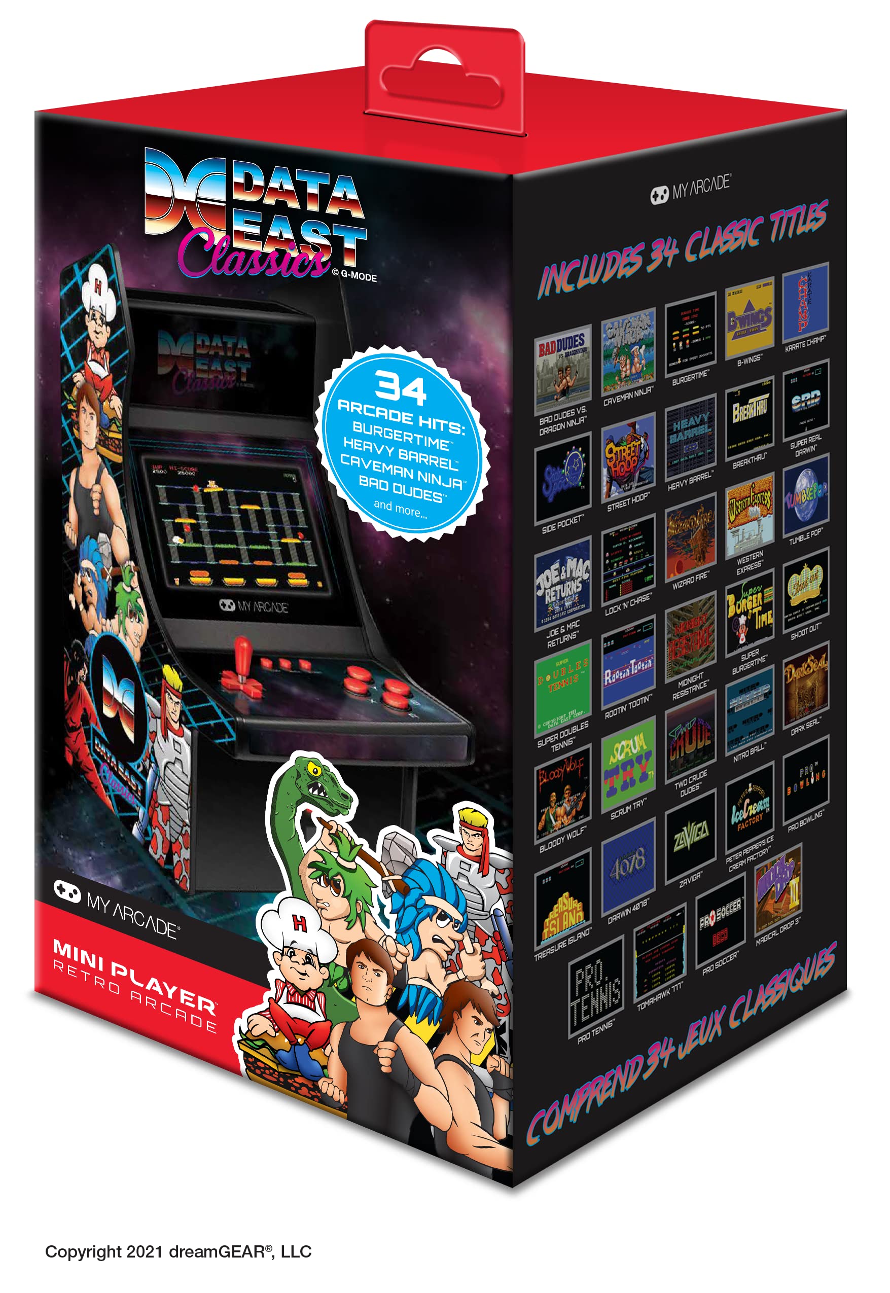 Amazon.com: My Arcade Data East Classics Mini Player - 10 Inch