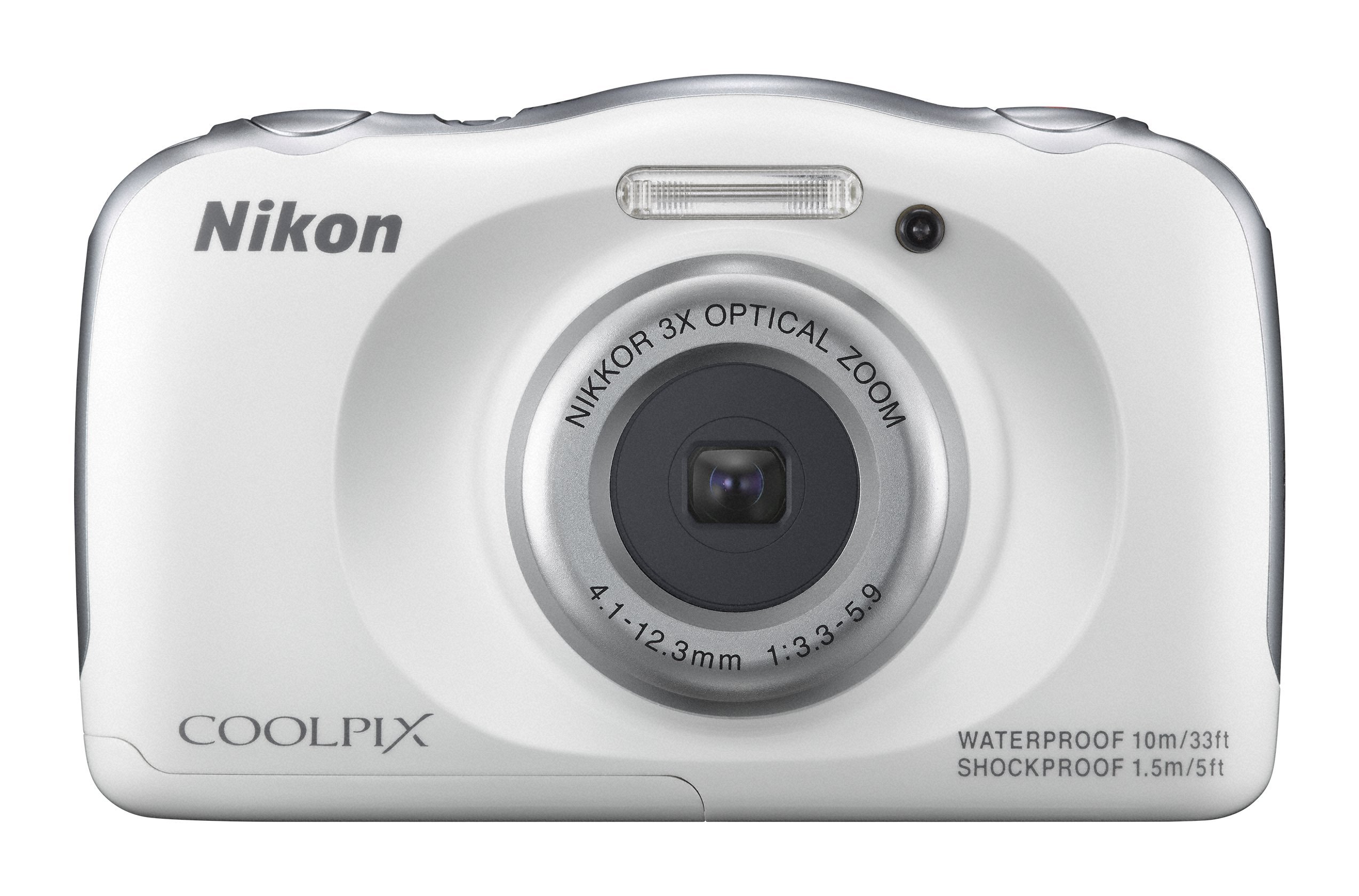 Amazon.com : Nikon COOLPIX S33 Waterproof Digital Camera (White