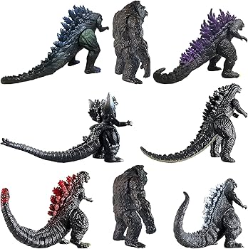 Amazon.co.jp: フィギュア ゴジラ＆コング PVC製 塗装済み模型可動