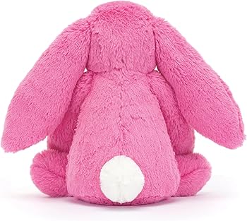 Amazon.co.jp: Jellycat Bashful ホットピンクバニーぬいぐるみ M