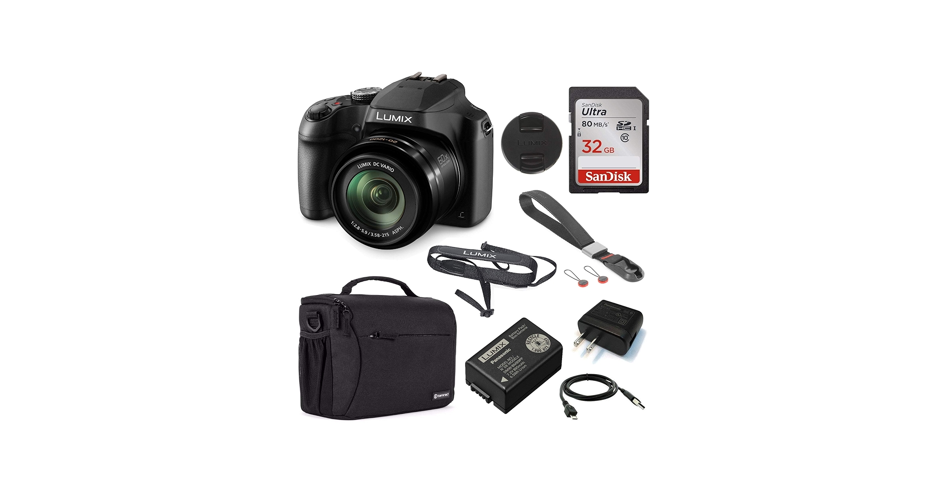 Amazon.com : Panasonic LUMIX FZ80D 18.1MP Point & Shoot Digital