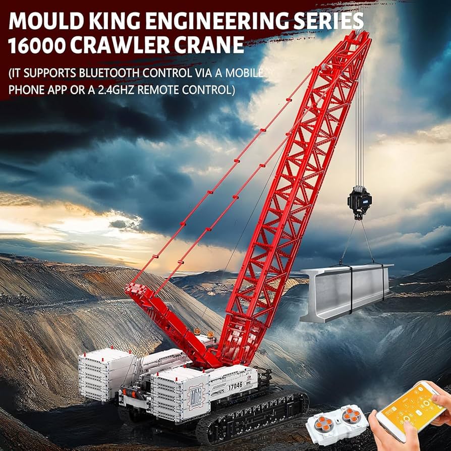 Amazon.com: Mould King 17046 Crawer Crane LR16000 Building Block