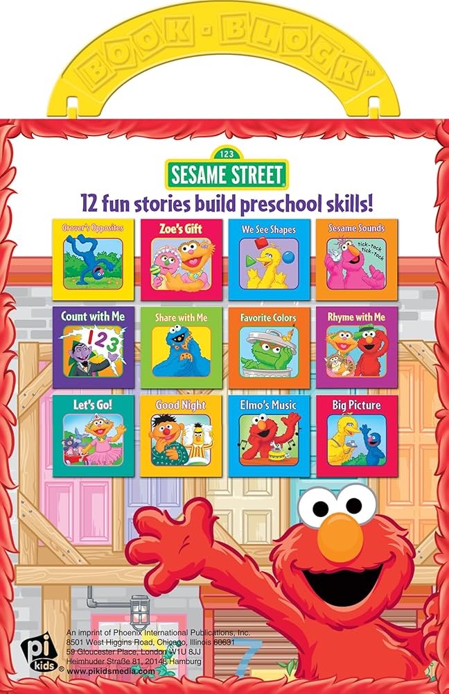 Amazon.com: Sesame Street: 12 Board Books: 9781412705158: Pi Kids