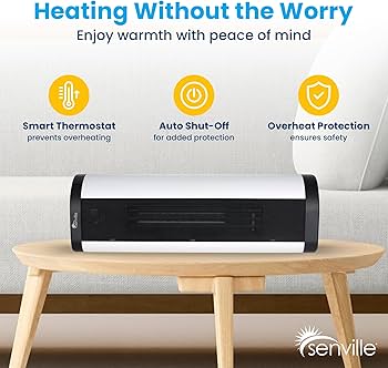 Amazon.com: Senville 1500W Space Heater for Indoor Use, Electric