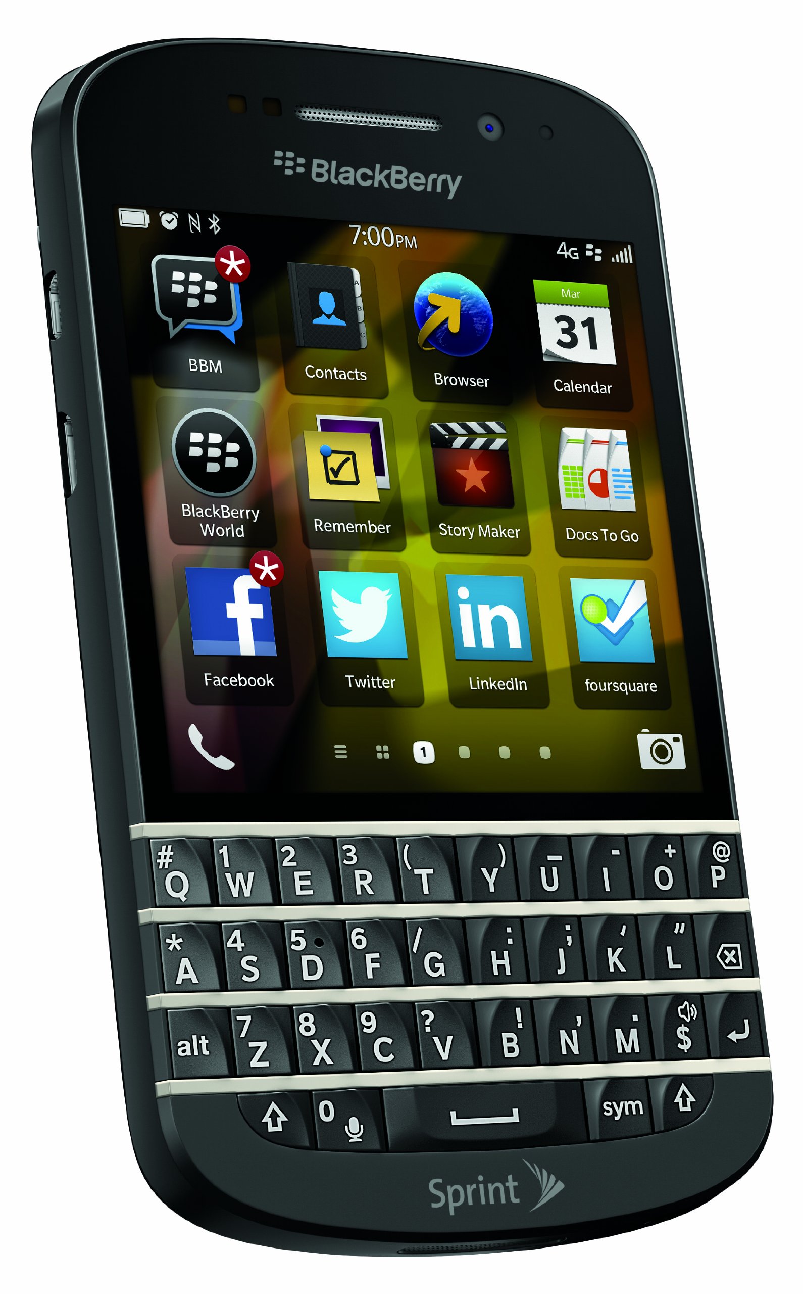 Amazon.com: BlackBerry Q10, Black 16GB (Sprint) : Cell Phones