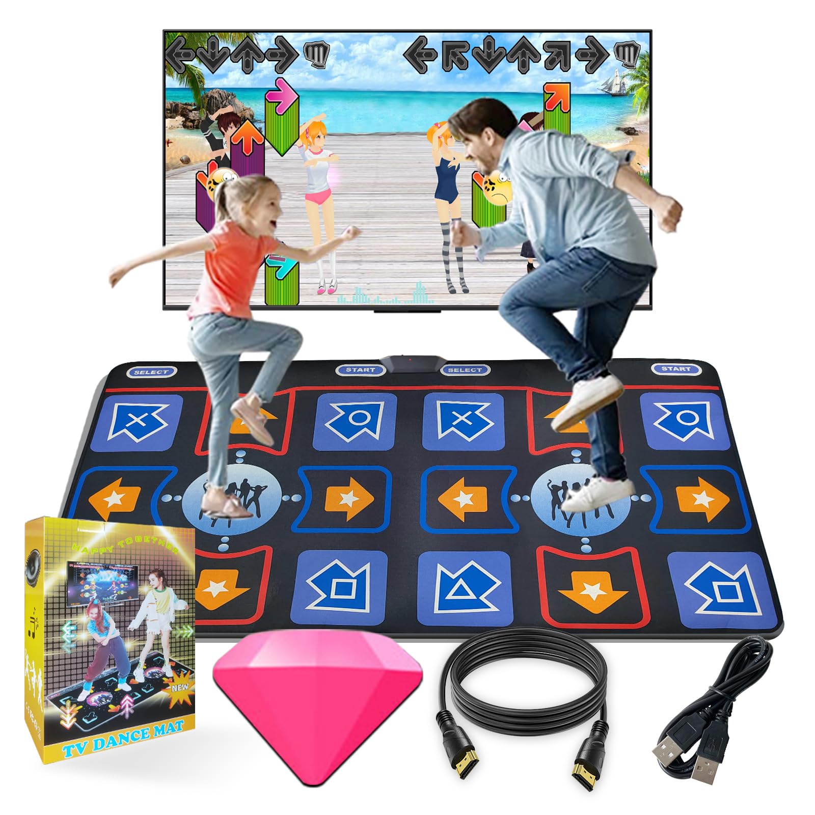 Amazon.com: Damcoola Dance Mat for Adults and Kids - Plug and Play