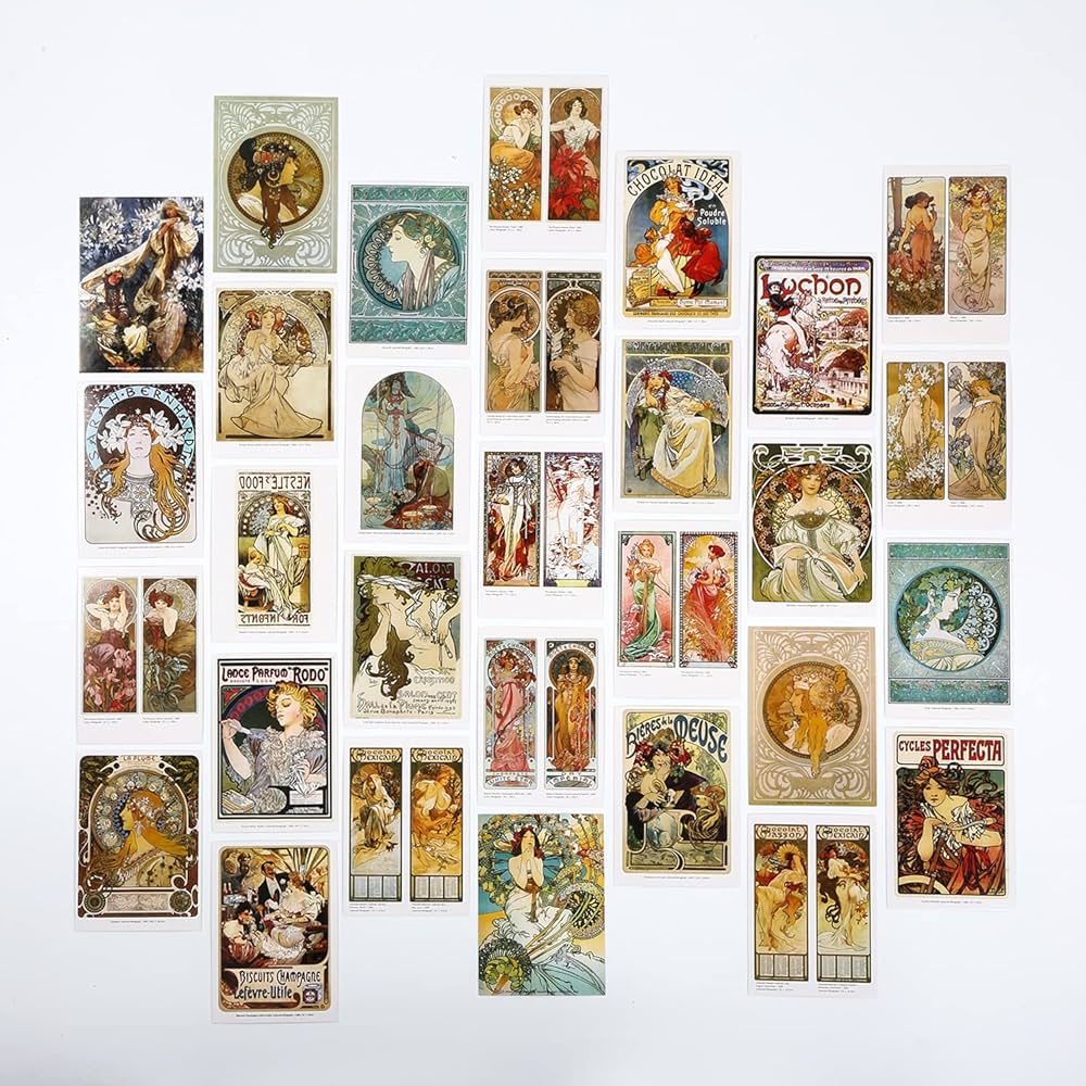 Amazon.co.jp: アートポストカード 有名な絵画アートワーク ポスト