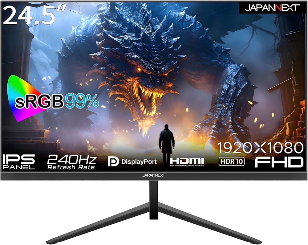 Amazon.co.jp: JAPANNEXT 24.5インチ ゲーミングモニター 240Hz 3ms