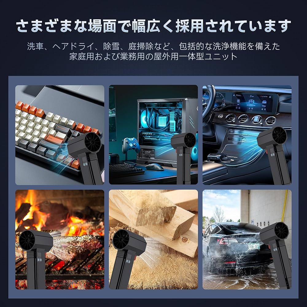 Amazon.co.jp: PERFORMANCE GURU ブロワー 強力 洗車【1600g超強推力