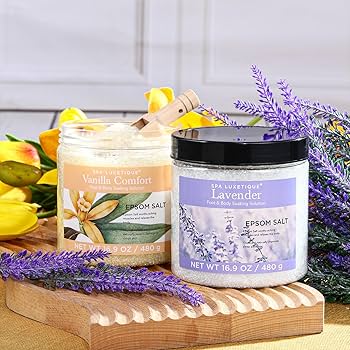 Amazon.com : Bath Salts for Soaking, Spa Luxetique Epsom Salts