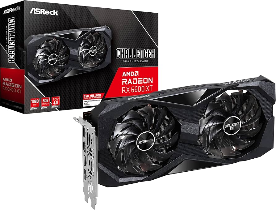 Amazon.com: ASRock Radeon RX 6600 XT Challenger D OC 8GB GDDR6 PCI