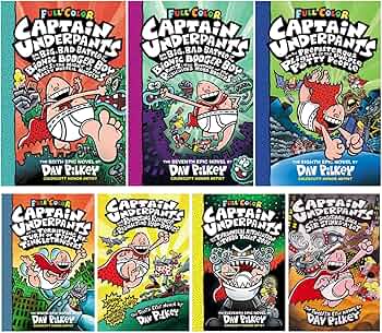 Newest Release Included! The Captain Underpants Full Color Series