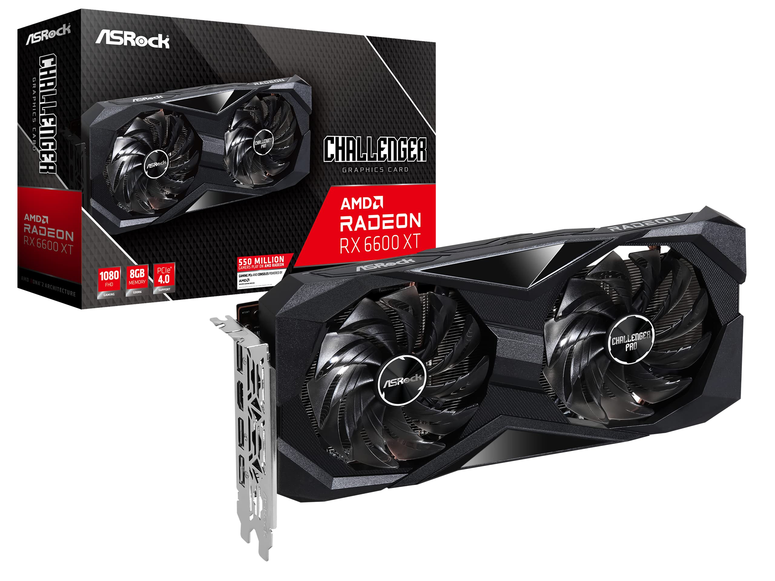Amazon.com: ASRock Radeon RX 6600 XT Challenger D OC 8GB GDDR6 PCI