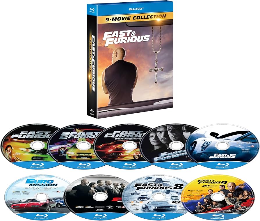 Amazon.co.jp: ワイルド・スピード 1－9 シリーズ・ブルーレイ