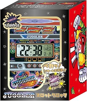 Amazon.co.jp: ジャグラー スロットクロック 置き時計 カレンダー