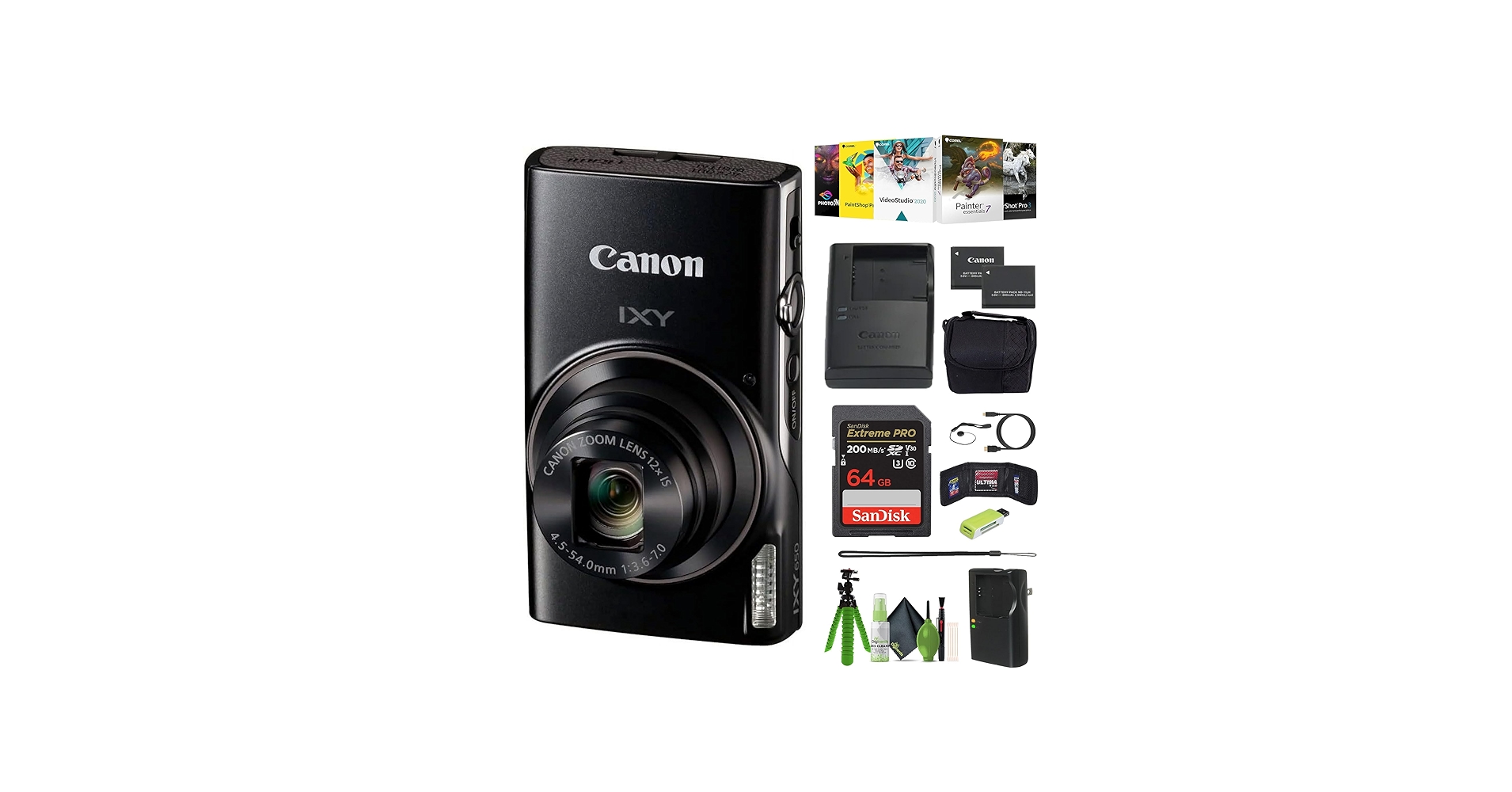 Amazon.com : Canon PowerShot IXY 650 (ELPH 360) HS Compact Digital