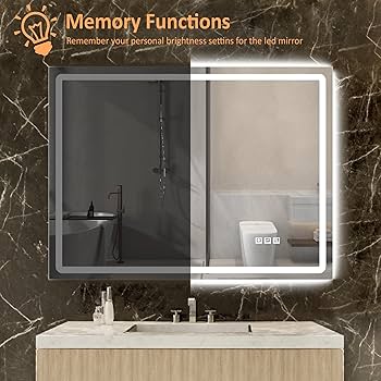 DURASPACE 48 x 36 inch Led Bathroom Mirror with Frontlit and