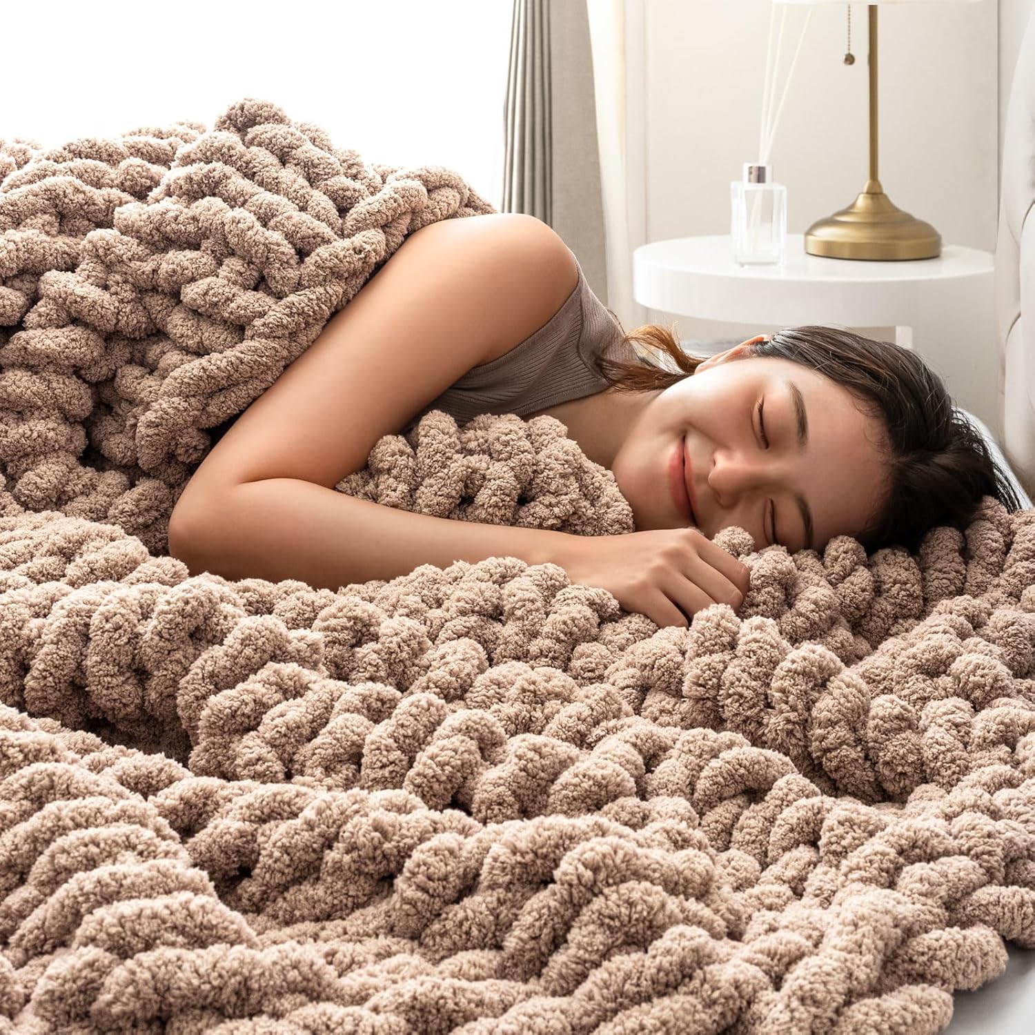 CELINE 掛け布団セット ベージュ ブラウン ペア 合繊肌掛けふとん