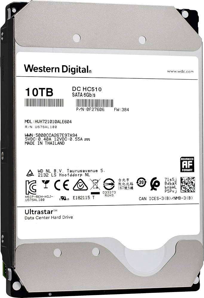 Amazon | HGST WD Ultrastar DC HC510 10TB 7200 RPM SATA 6Gb/s 3.5