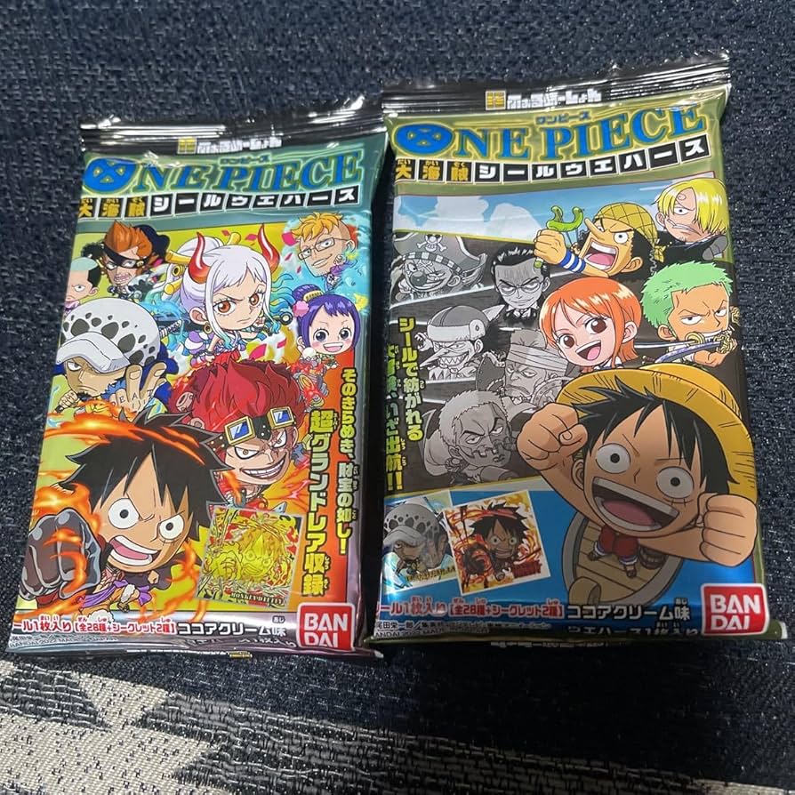 Amazon.co.jp: パッケージ2種 コンプ ワンピース ウエハース シール 大