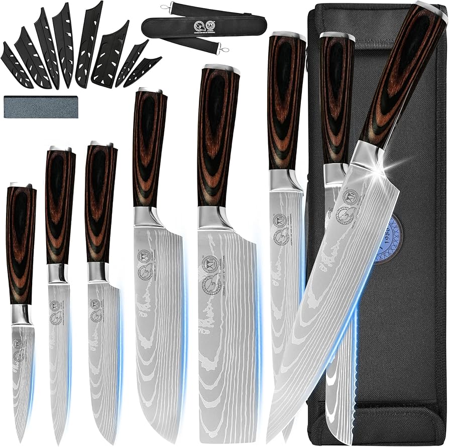 Amazon.com: XYJ Stainless Steel Kitchen Knives Set 8 Piece Chef