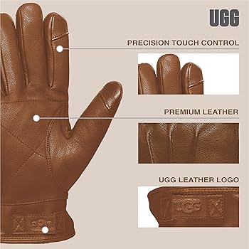 Amazon.co.jp: UGG メンズ 3ポイント レザーグローブ US サイズ: X