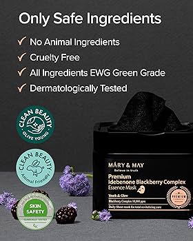 Amazon.com : Mary&May Premium Idebenone Blackberry Complex Essence