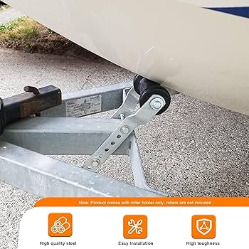 Amazon.co.jp: ボート トレーラー用キール ローラー、ブラケット付き