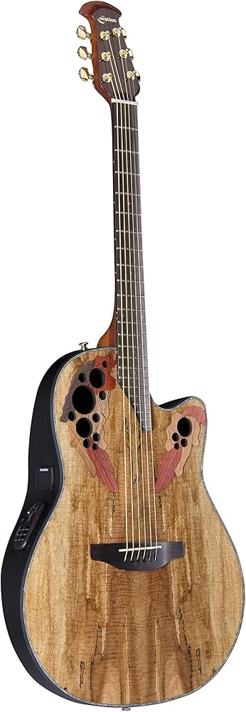 Ovation CE44P-SM Acoustic-Electric Guitar, Spalted Maple : Amazon