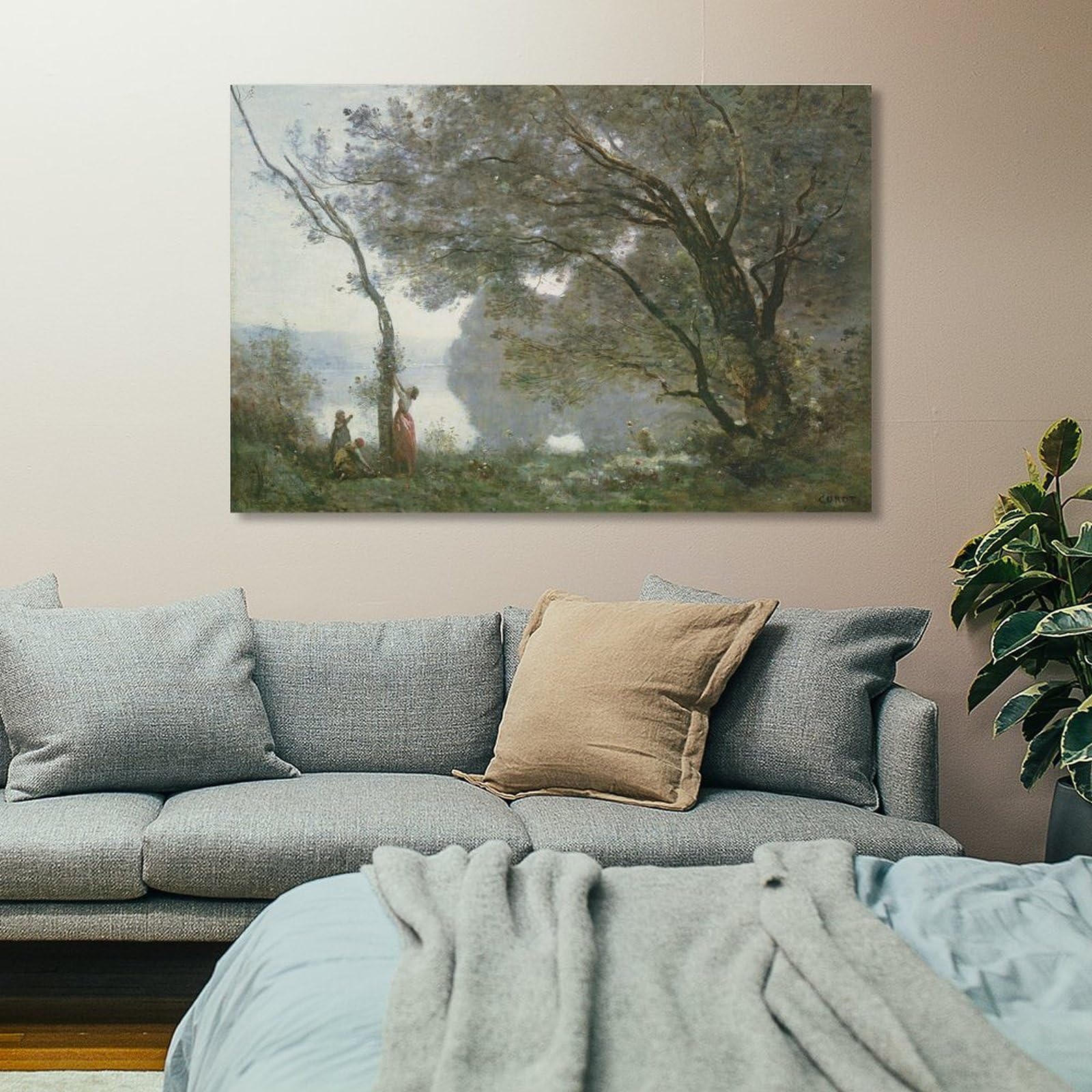 Amazon.co.jp: Jean Baptiste Camille Corotアートポスタージャン