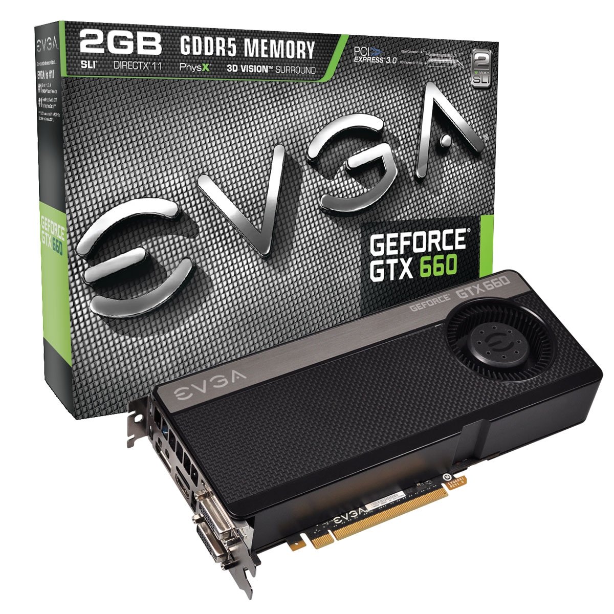 Amazon.com: EVGA GeForce GTX660 2048MB GDDR5 192-Bit, Dual DVI-D
