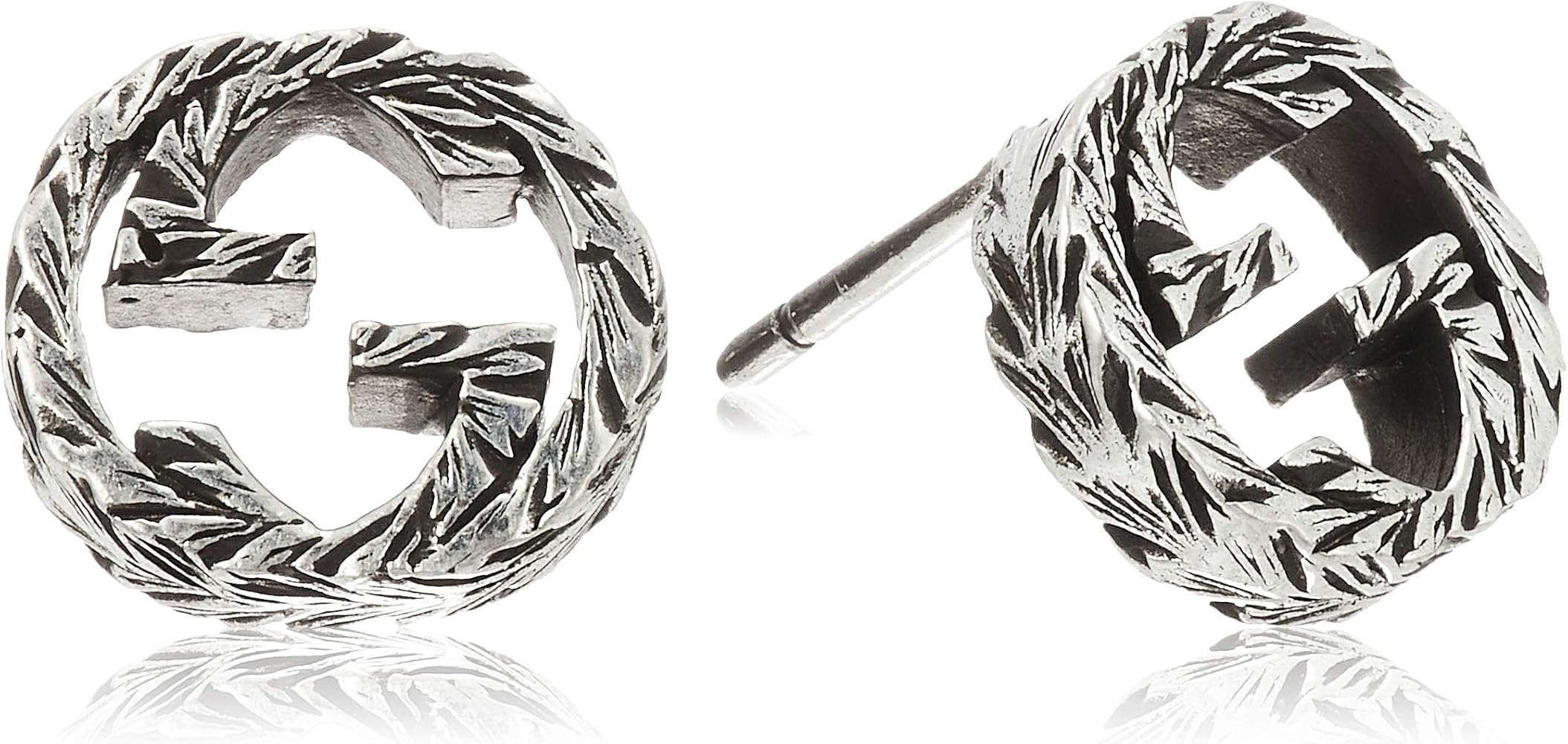 Amazon.co.jp: [グッチ] GUCCI シルバー ピアス インターロッキングG