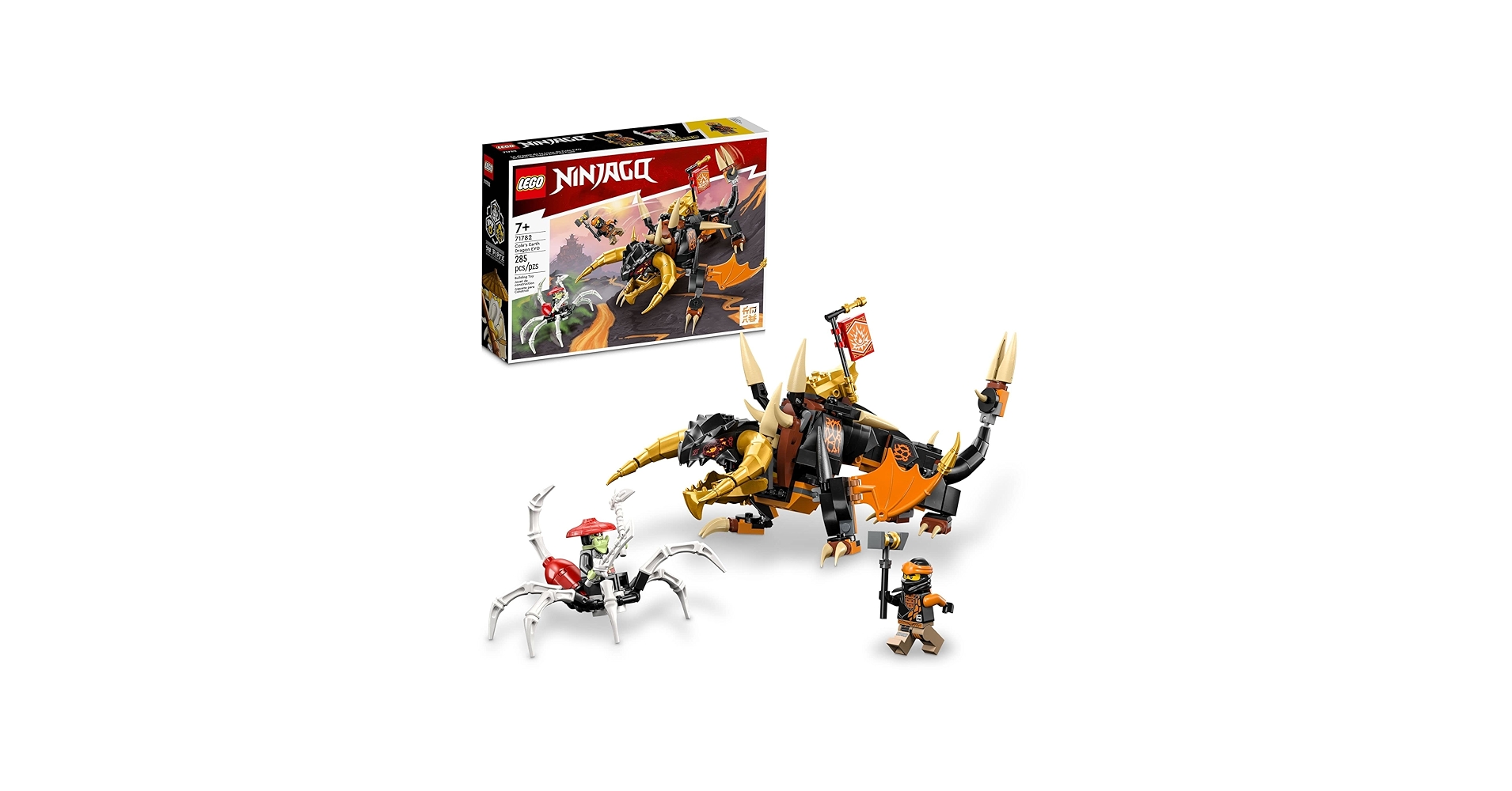 Amazon.com: LEGO NINJAGO Cole's Earth Dragon EVO 71782, Upgradable
