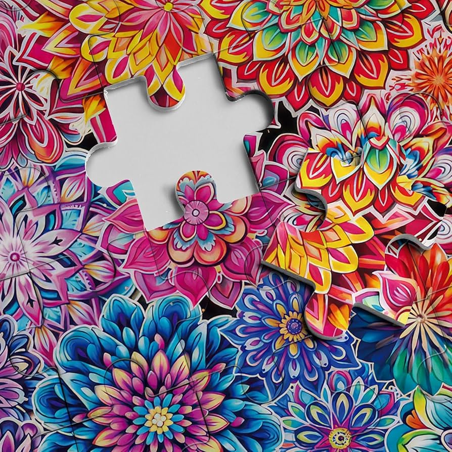 Amazon | カラフルな花のパズル インポッシブルパズル 1000ピース 大人