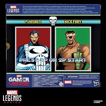 Amazon.com: Marvel Legends Series Gamerverse Punisher & Nick Fury