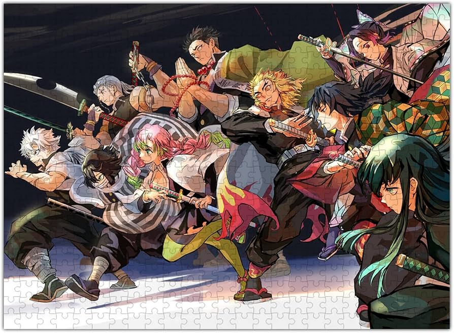 Amazon | 鬼滅の刃 パズル 500ピース 全てキャラクタ 全员 集合 柱