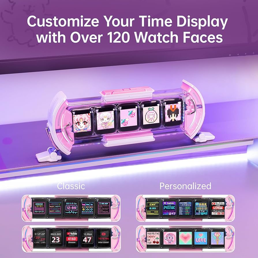 Amazon.com: Divoom Times Gate - Cute Gaming Digital Clock with