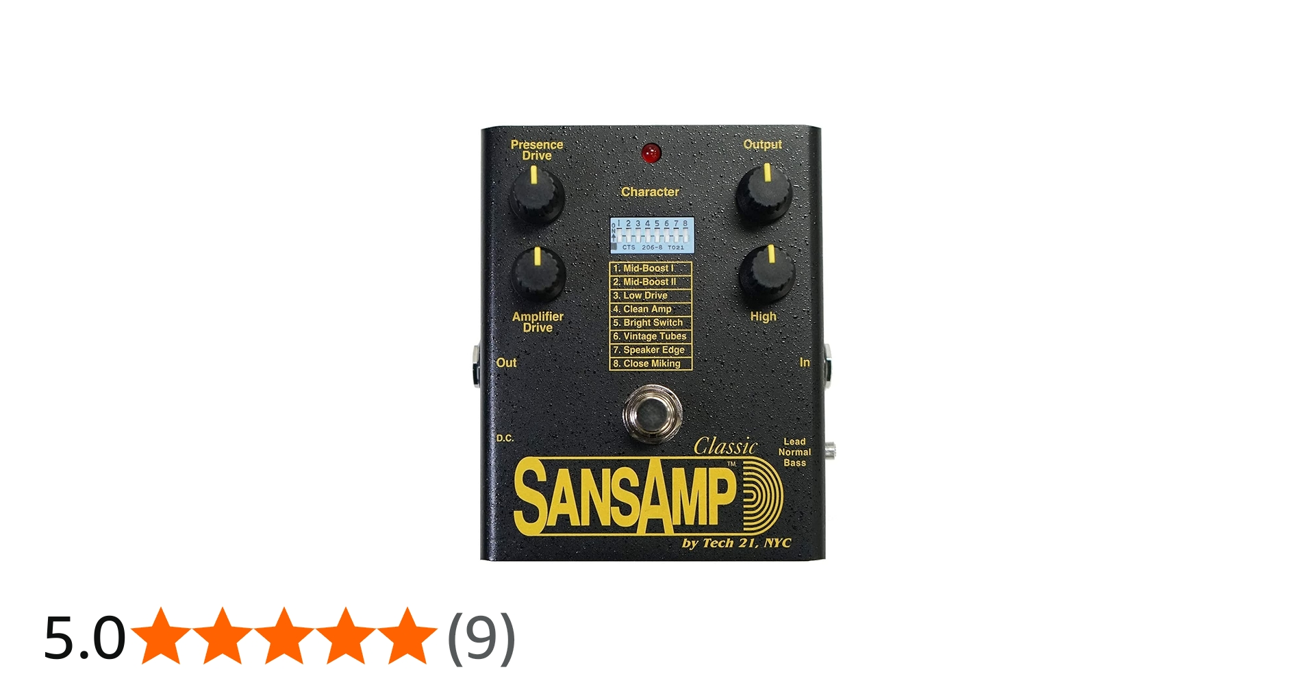 Tech 21 SansAmp Classic Tube Amp Emulator Pedal : Amazon.sg