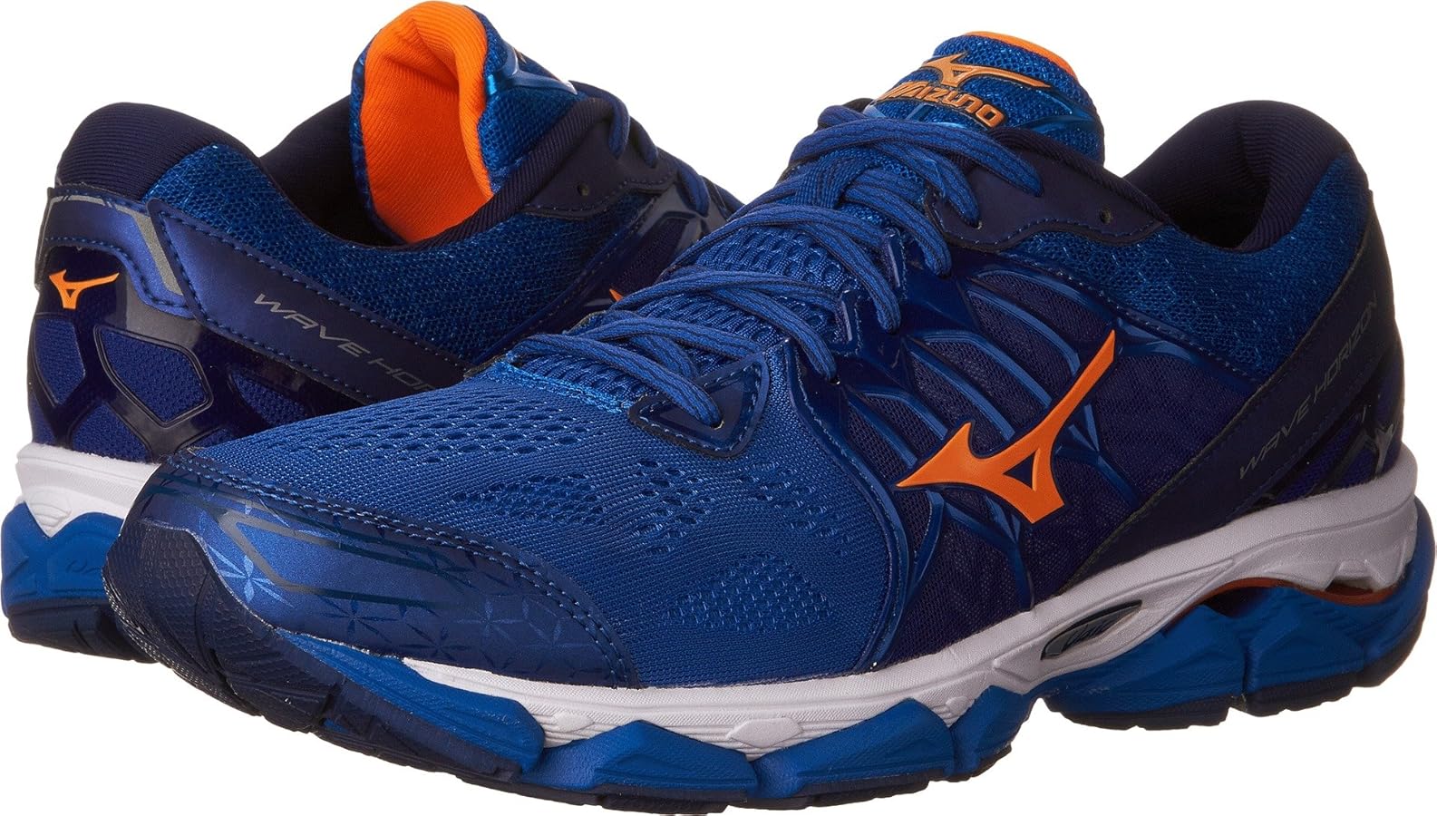 Amazon.com | Mizuno Men's Wave Horizon Running Shoe, Royal/Orange