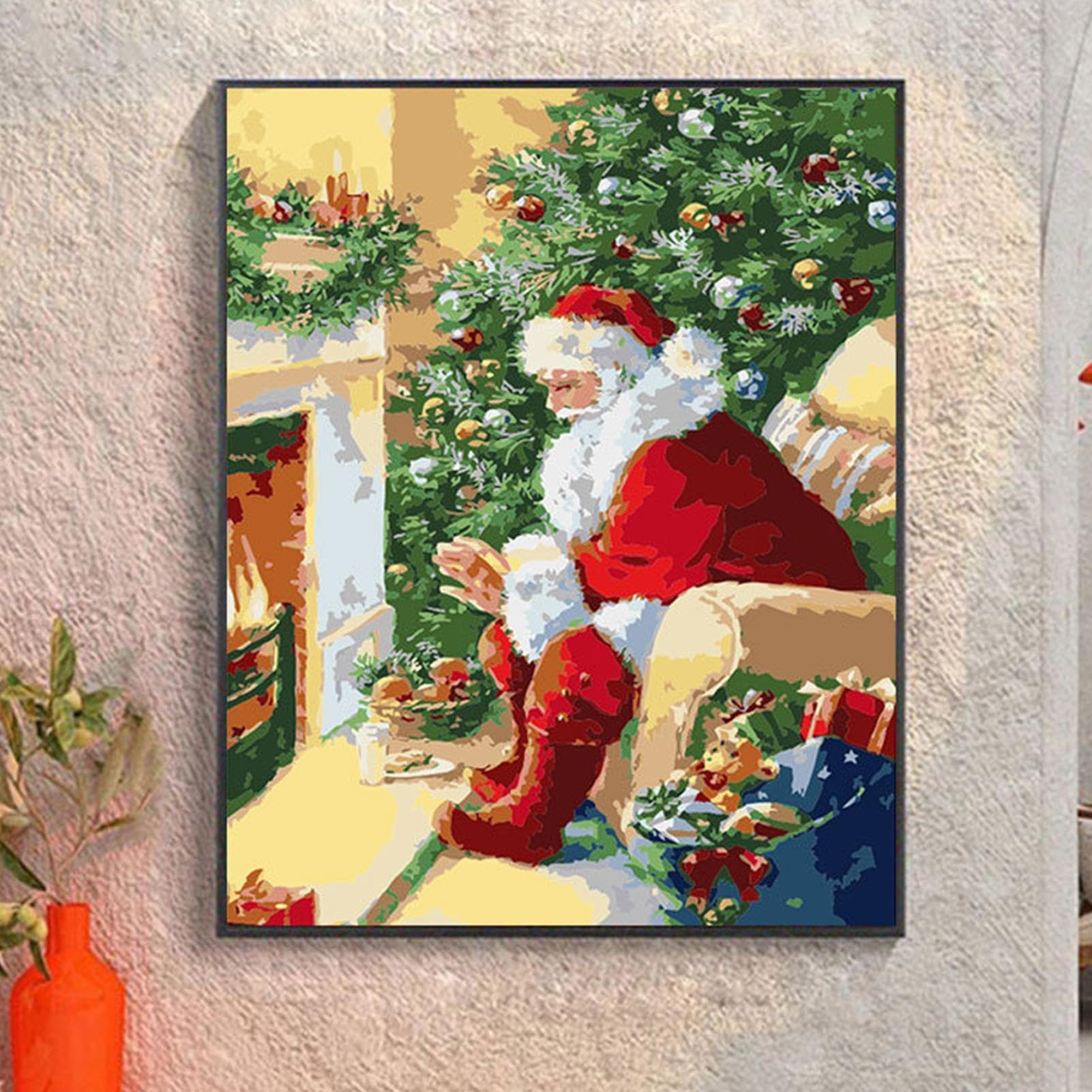 Amazon.co.jp: Nkmujil クリスマスウォールアートペインティング