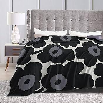 Amazon｜毛布 シングル マリメッコ 花柄 ブランケット 125cm*100cm