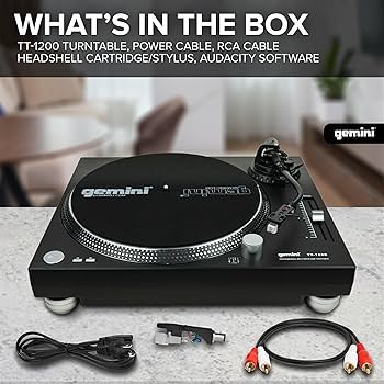 Amazon | Gemini (ジェミナイ) ベルトドライブ ターンテーブル USB