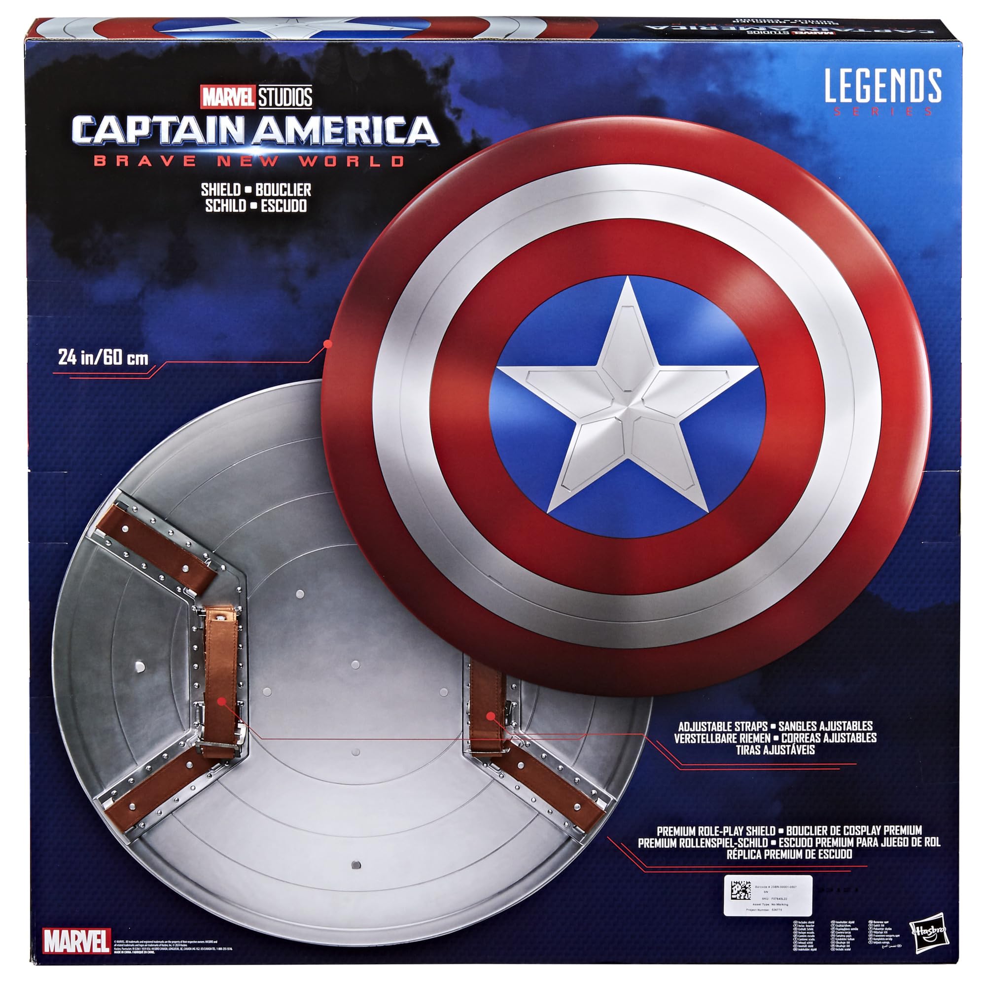 Amazon.com: Marvel Legends Series Captain America Shield, Captain