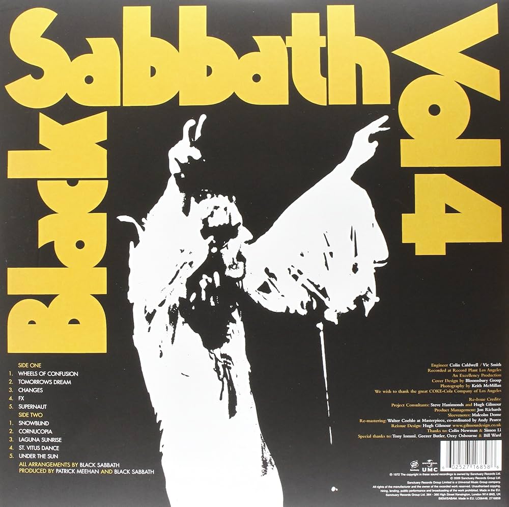 Black Sabbath - Black Sabbath, Vol. 4 [Vinyl] - Amazon.com Music