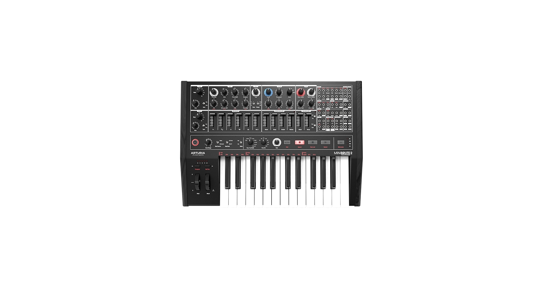 Amazon.com: Arturia MiniBrute 2 Semi-Modular Analog Synthesizer