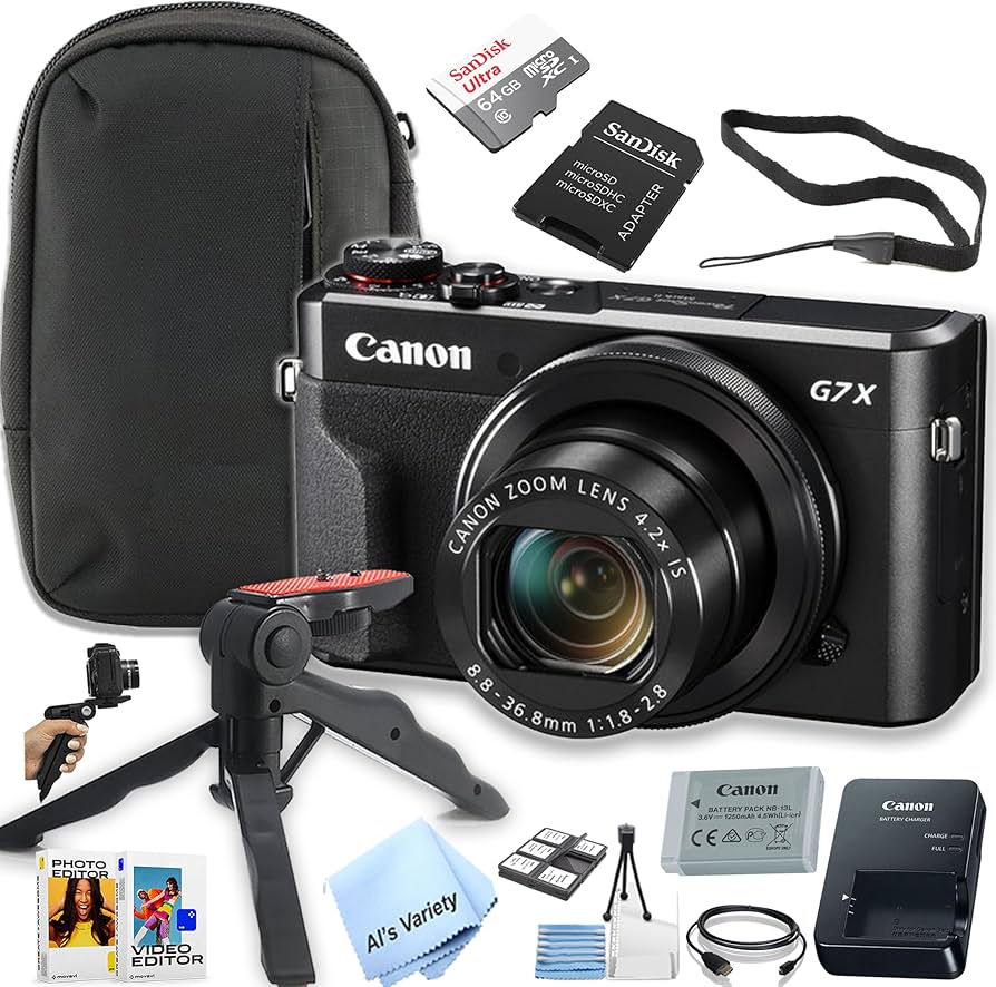 Amazon.com : Canon PowerShot G7 X Mark II Digital Camera Bundle -+