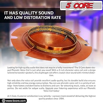 Amazon.com: 5 Core 2 Inch Universal Phenolic Diaphragm Replacement