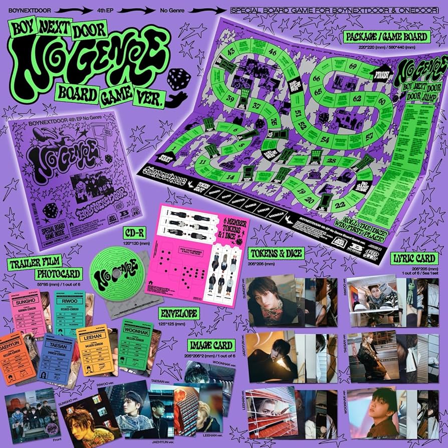 Amazon.com: BOYNEXTDOOR NO GENRE [BOARD GAME VER.] 4th EP Album