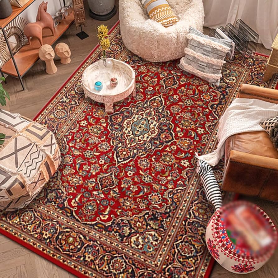 Amazon｜ラグカーペット 上敷き 防音 デザイン 滑らないマット