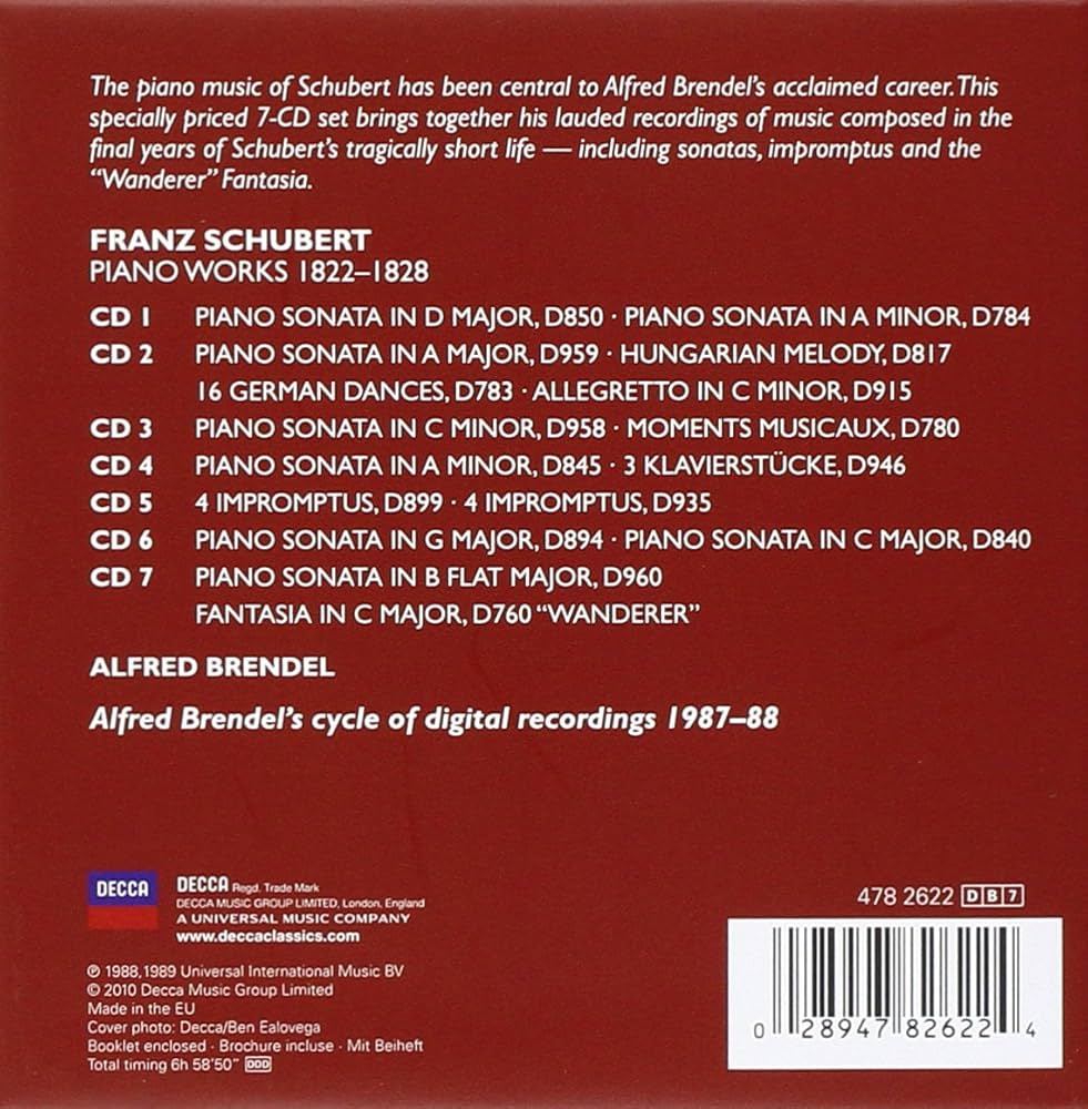 Amazon.co.jp: Schubert: Piano Works 1822-1828: ミュージック